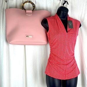 Vince Camuto Lot - XS Blouse and handbag set New with tags
